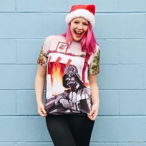 Blackmilk Darth Vader Christmas Tee LIMITED size M